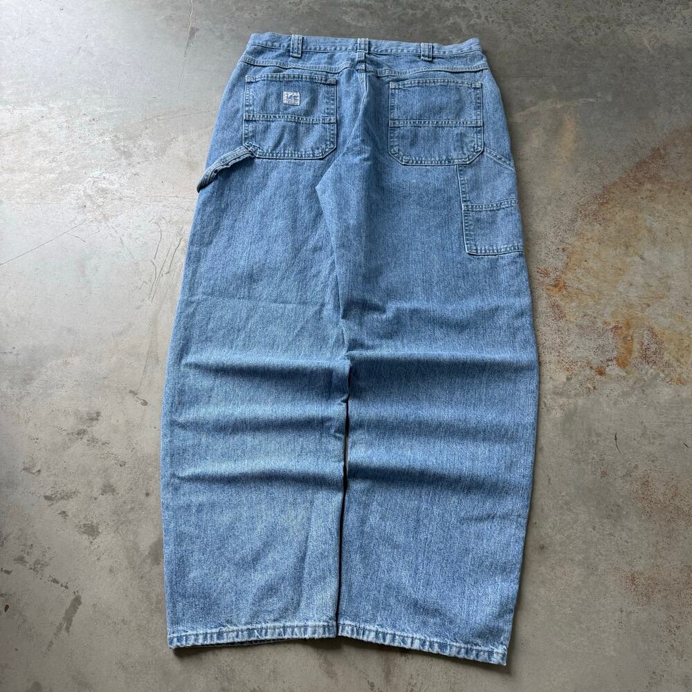 Vintage Y2K Lee Light Wash Workwear Essential Retro Carpenter Jeans Size 34x31